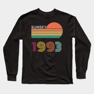 Sunset Retro Vintage 1990 Long Sleeve T-Shirt